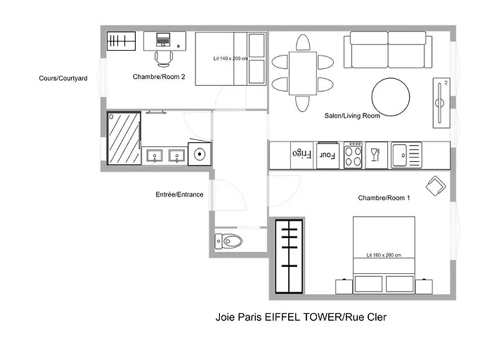Familial Calme Pres De La Tour Eiffel Apartamento Paris